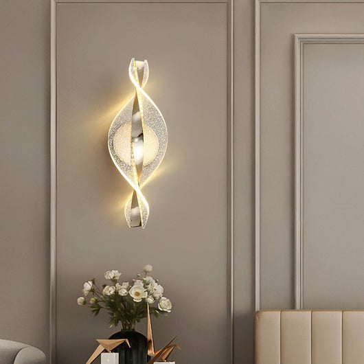 Lámpara de Pared LED Copo de Nieve Aluminio Dorado para Pasillos - Image 4