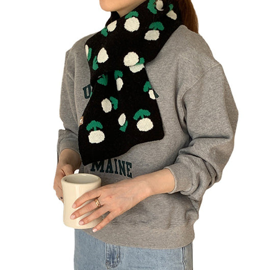 Bufanda de Lana Jacquard Tulipán para Mujer - Image 6