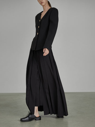Falda Plisada Artística Primavera Mujer Diseño Chic - Image 11