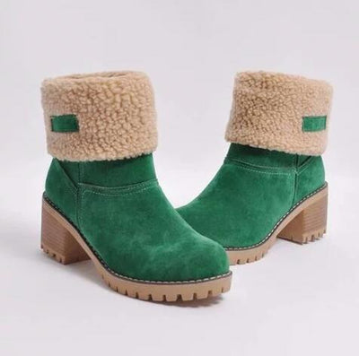 Botas de Nieve Caña Media con Talón Reforzado en Gamuza - Image 13