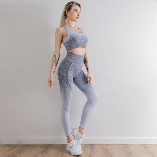 Conjunto de Yoga Tie Dye con Degradado de Colores - Image 6