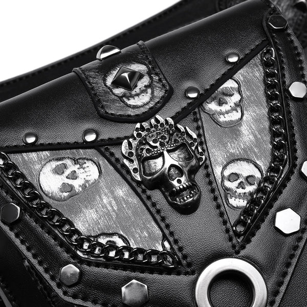 Bolso Messenger de Calavera para Dama - Diseño Único de Hombro Único