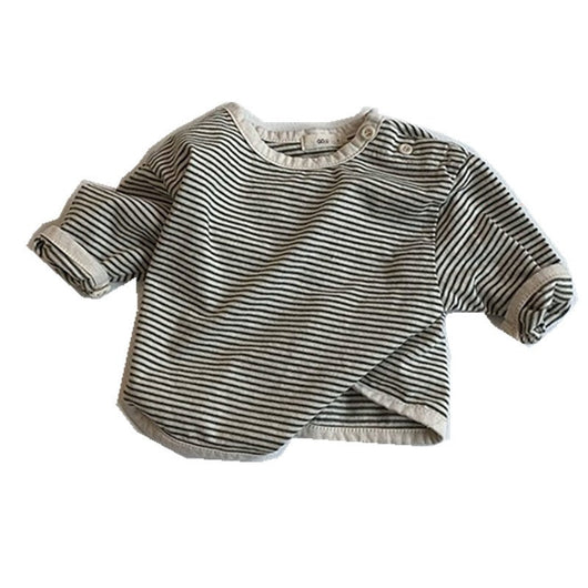 Camiseta Infantil de Algodón Manga Larga Versátil - Image 6