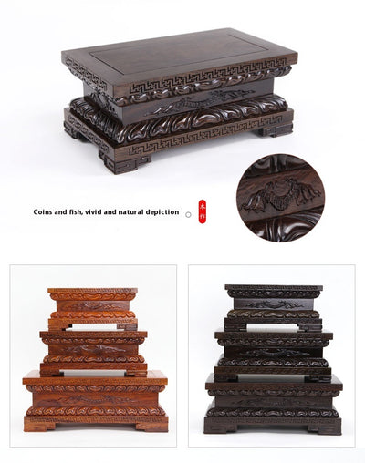 Ornamento Buda Guanyin en Madera de Sándalo Rojo - Talla Artesanal - Image 35