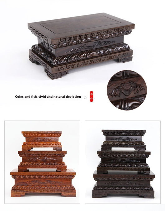 Ornamento Buda Guanyin en Madera de Sándalo Rojo - Talla Artesanal - Image 35
