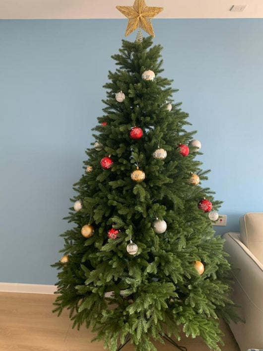 Árbol de Navidad de Lujo con Marco Decorativo de Agujas de Pino - Image 7
