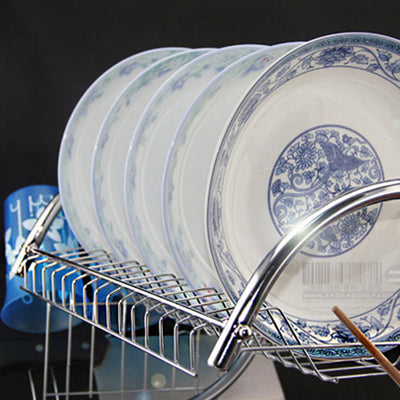 Escurridor de Platos Doble de Bambú con Ventilación - Image 7