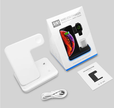 Cargador Inalámbrico 3 en 1 de 15W - Base de Carga Rápida para Escritorio - Image 8