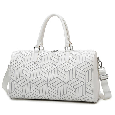Bolso de Viaje Amplio para Hombre con Patrón Geométrico - Image 8