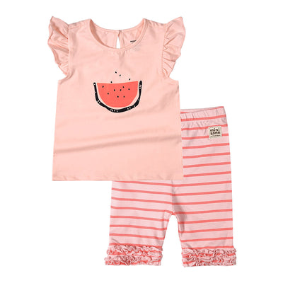 Conjunto Infantil Estilo Vaquero con Blusa Manga Corta de Dos Piezas - Image 5
