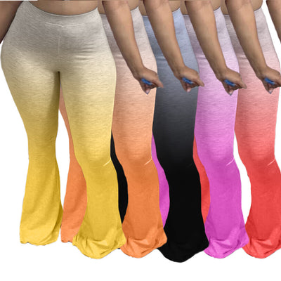 Pantalones Skinny Acampanados con Degradado