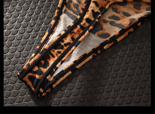 Tanga Estampado Leopardo Estilo Europeo Sexy Sin Costuras - Image 8