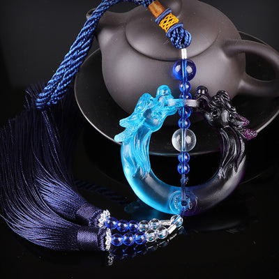 Dije para Auto con Borlas de Cerámica Esmaltada - Joya Decorativa - Image 7