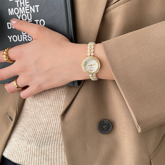 Reloj Pulsera de Perlas Estilo Clásico Elegante - Image 20