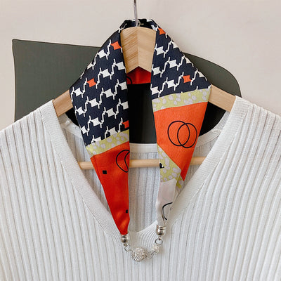 Pañuelo de Seda con Cierre Magnético - Protección y Elegancia para el Cuello - Image 12