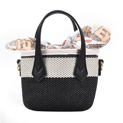 Bolsa Tejida de un Solo Hombro con Diseño Bucket - Image 10