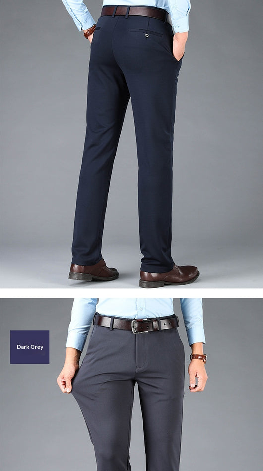 Pantalones Casuales Ejecutivos Stretch Corte Recto para Hombre - Image 22