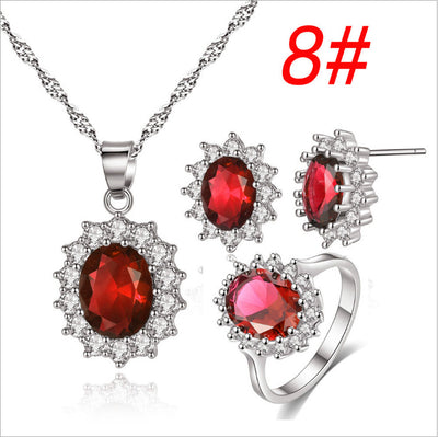 Conjunto de Joyas Girasol: Collar, Anillo y Aretes para Novia - Image 13