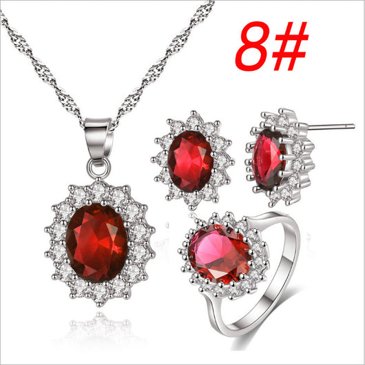 Conjunto de Joyas Girasol: Collar, Anillo y Aretes para Novia - Image 13