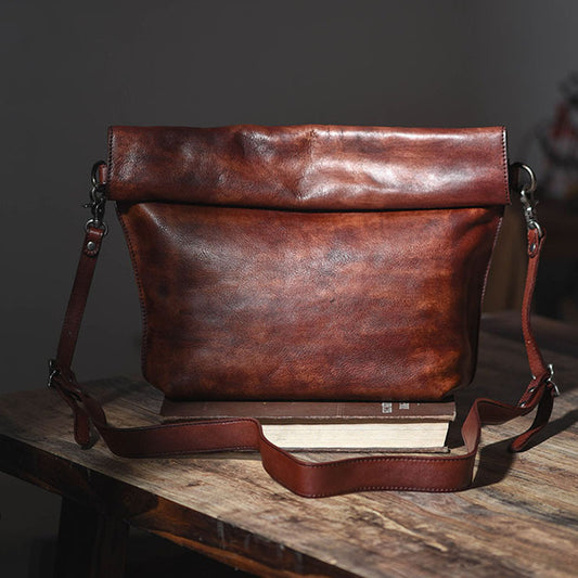 Bolsa de Cuero Curtido al Natural Hecha a Mano para Hombre - Image 2