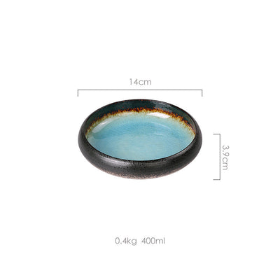 Plato de Cerámica Artesanal con Esmalte Agrietado - Image 16