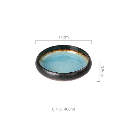 Plato de Cerámica Artesanal con Esmalte Agrietado - Image 16