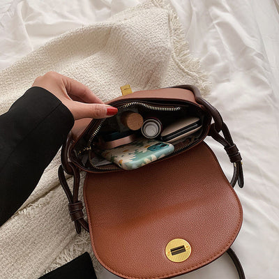 Bolso Bandolera Bicolor de Cuero PU - Diseño Moderno y Versátil - Image 8