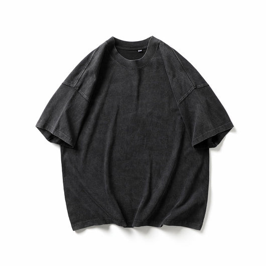 Playera Suelta de Manga Corta para Parejas - Color Sólido - Image 6