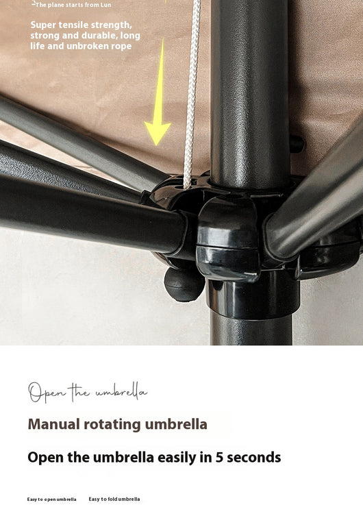 Sombrilla Rectangular Impermeable para Terraza y Patio - Protección Solar 4 Esquinas - Image 30