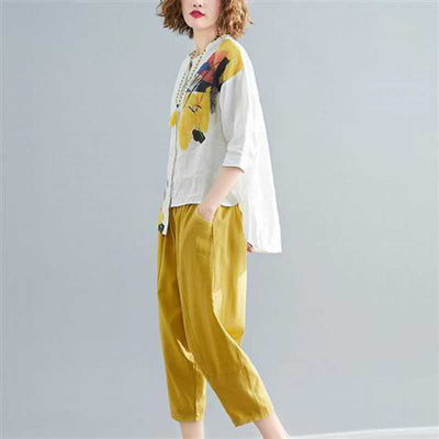 Conjunto de Dos Piezas: Camisa Suelta y Pantalón Noveno - Image 2