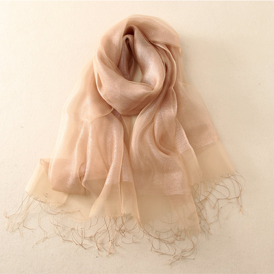 Pañoleta Elegante de Organza Doble con Flecos - Image 21