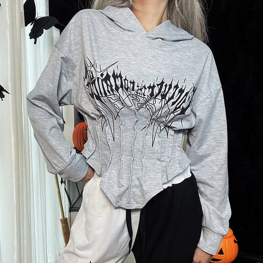 Sudadera con Capucha y Cintura Ajustada - Diseño Slim para Mujer