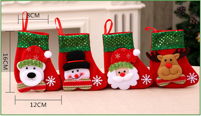 Set de Calcetines Navideños con Adornos Santa y Árbol - Bolsa de Regalo - Image 35
