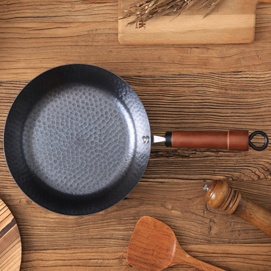 Wok de Fondo Plano sin Recubrimiento - Uso General Versátil