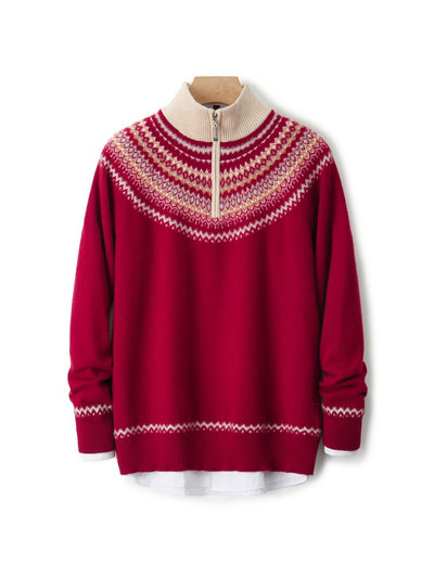 Suéter Grueso de Cuello Alto para Otoño e Invierno - Image 9