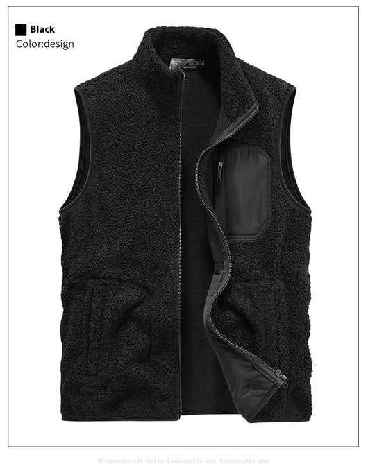 Chaleco de Terciopelo Teddy Liso para Hombre - Image 16