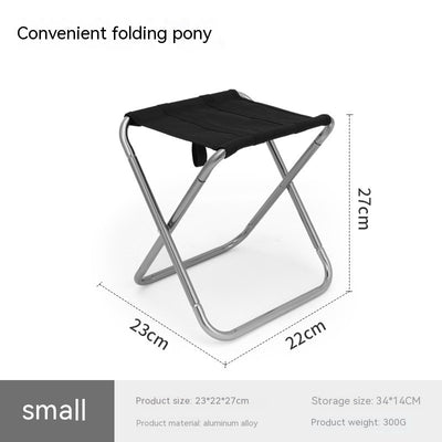 Taburete Plegable de Aluminio para Exterior - Image 8