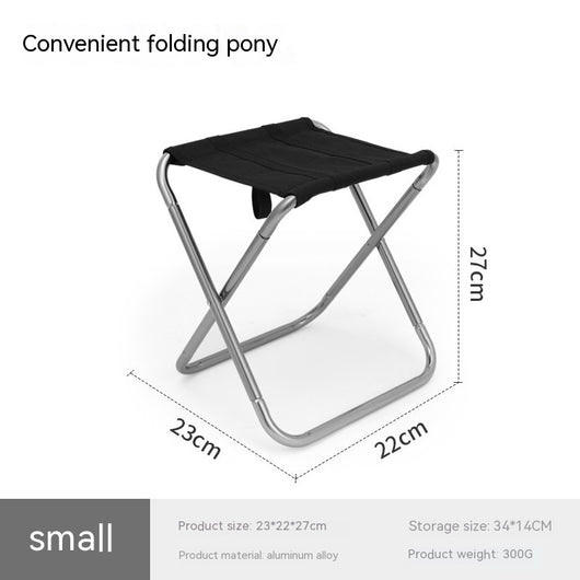 Taburete Plegable de Aluminio para Exterior - Image 8
