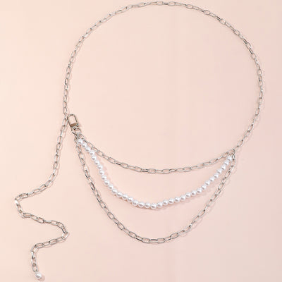 Cadena de Cintura Perla Yoga Minimalista - Accesorio Versátil y Elegante - Image 8