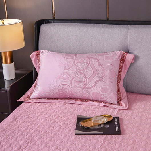 Funda de Almohada Jacquard de Algodón Satinado - Par de Dos - Image 30