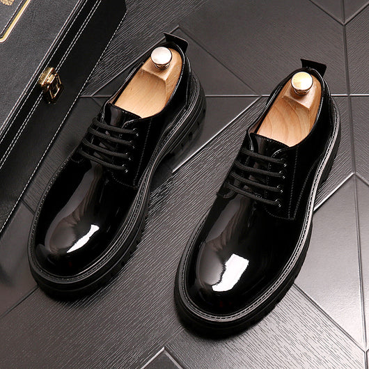 Zapatos de Cuero Brillante para Negocios - Colección Otoño