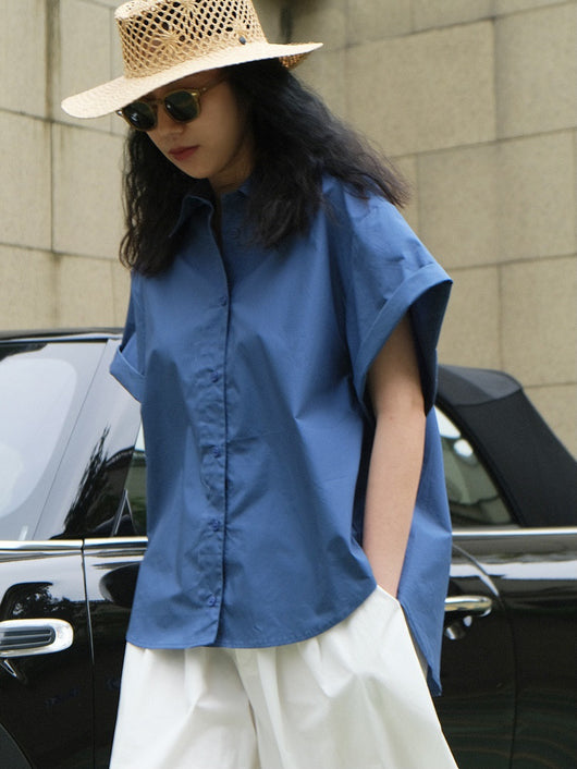 Camisa Holgada Enrollable de Algodón Japonés Refrescante - Image 8