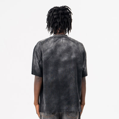 Camiseta de Algodón Lavado Estilo Americano para Hombre - Image 3