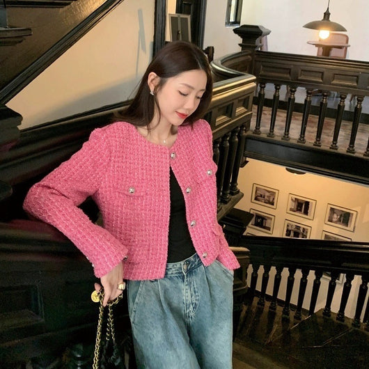 Abrigo Elegante Estilo Chanel para Mujer - Image 12