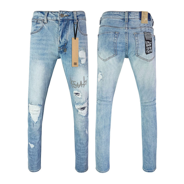 Jeans Ajustados Rotos con Elastano - Casual Moderno para Hombre