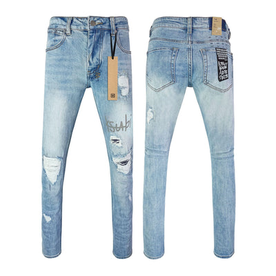 Jeans Ajustados Rotos con Elastano - Casual Moderno para Hombre