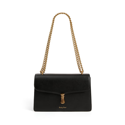 Bolso Bandolera Cuadrado Mujer en Cuero con Cadena - Diseño Exclusivo - Image 9