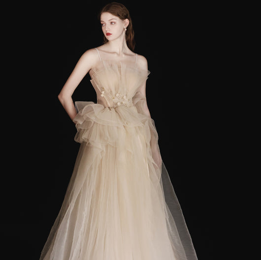 Vestido Largo Elegante con Cinturón para Cena de Gala y Reuniones Ejecutivas