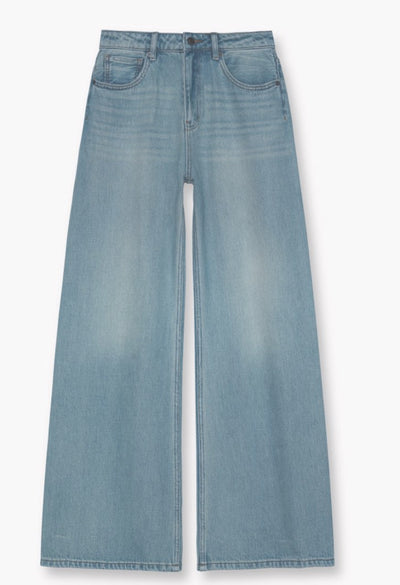 Jeans Rectos Holgados Efecto Vintage para Mujer - Image 4