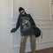 Sudadera Vintage Cuello Redondo Suelta para Mujer